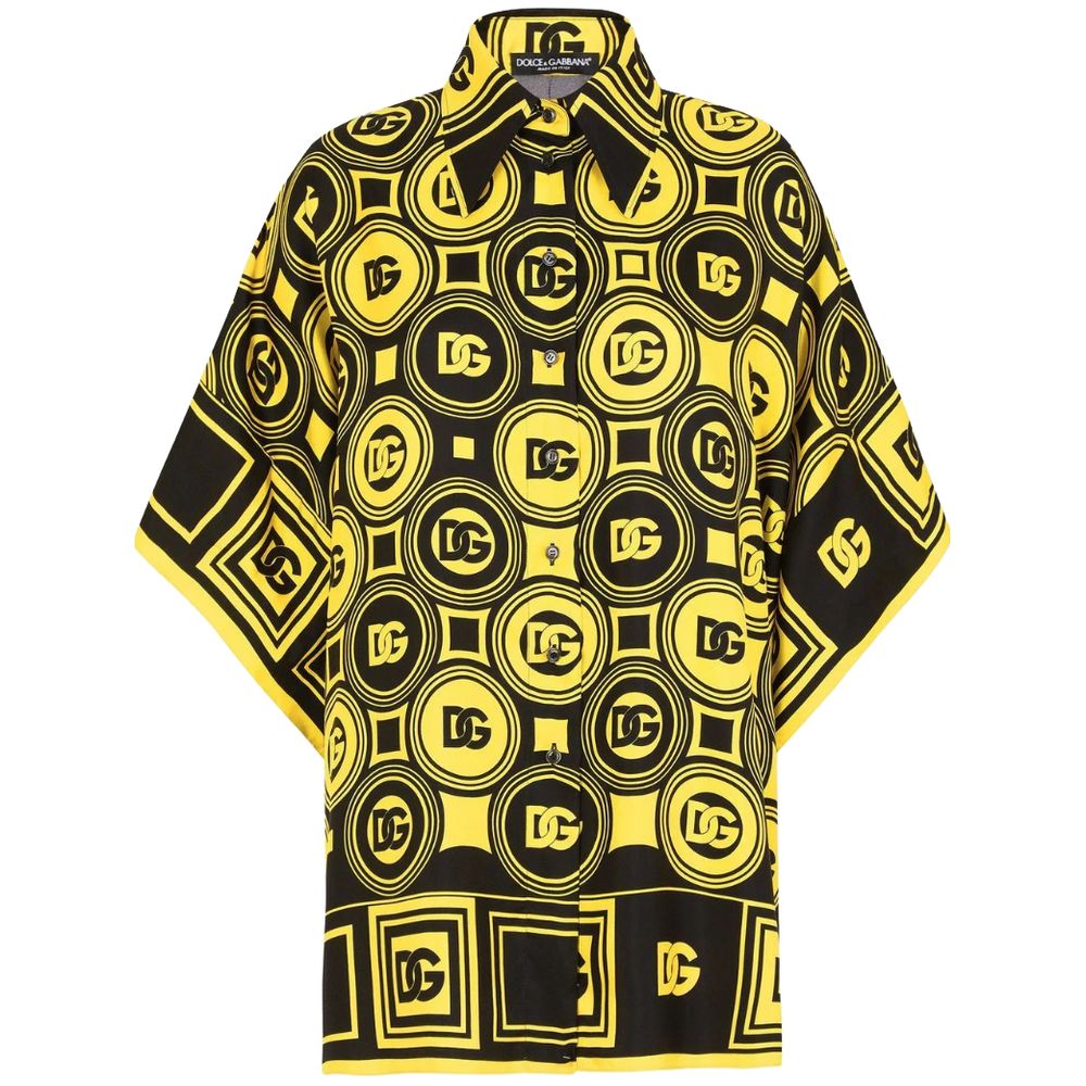 Dolce & Gabbana Yellow Silk Shirt