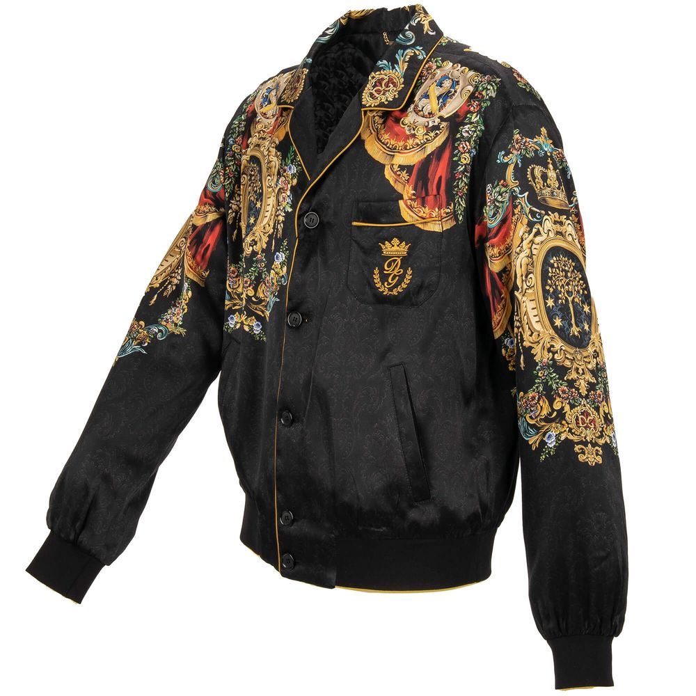 Dolce & Gabbana Black Silk Jacket