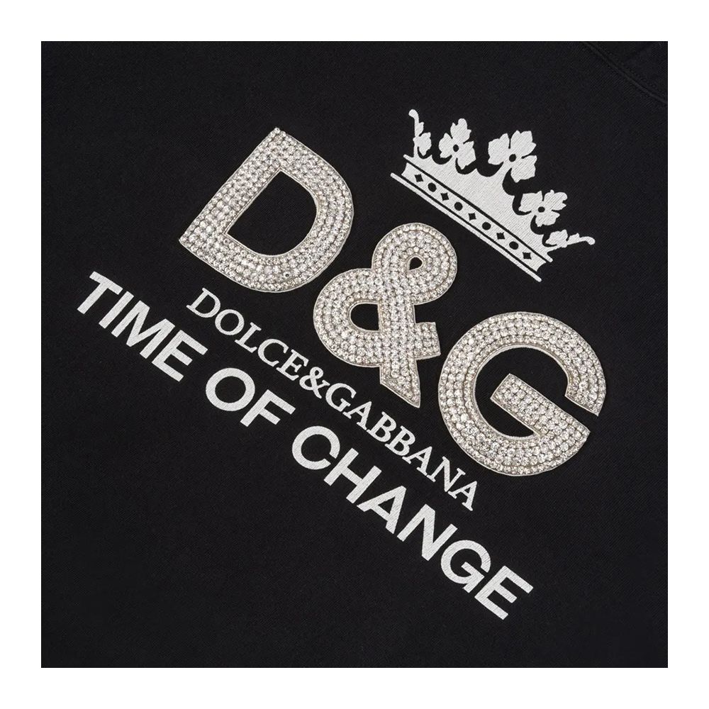 Dolce & Gabbana Black Cotton Sweater