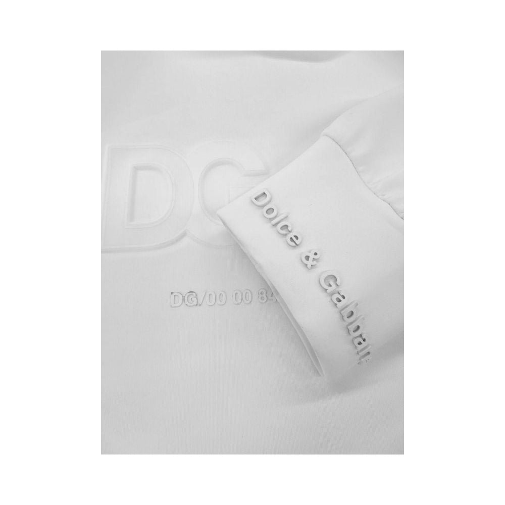 Dolce & Gabbana White Polyester Sweater