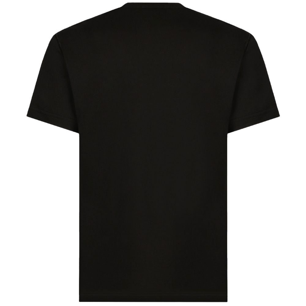 Dolce & Gabbana Black Cotton T-Shirt