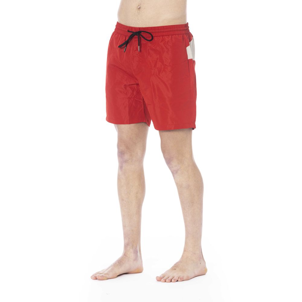 Iceberg Red Polyester Swimwear