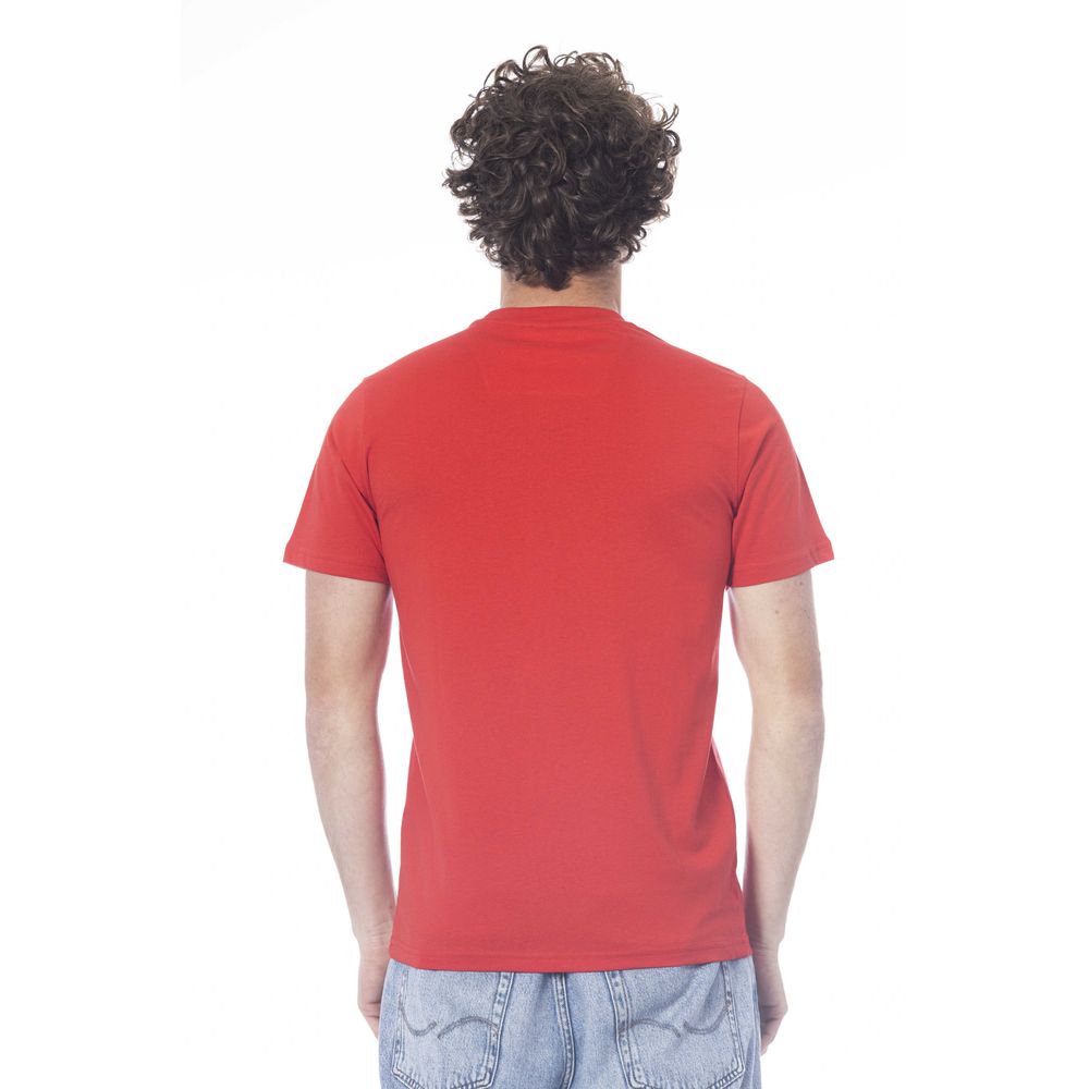Cavalli Class Red Cotton T-Shirt