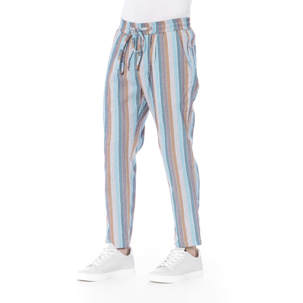 Distretto12 Light Blue Polyester Jeans & Pant