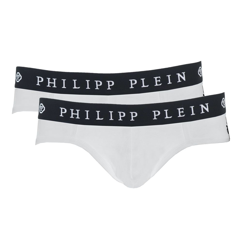 Бяло памучно бельо Philipp Plein