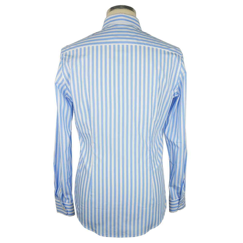 Made in Italy Elegant Striped Milano Cotton Shirt