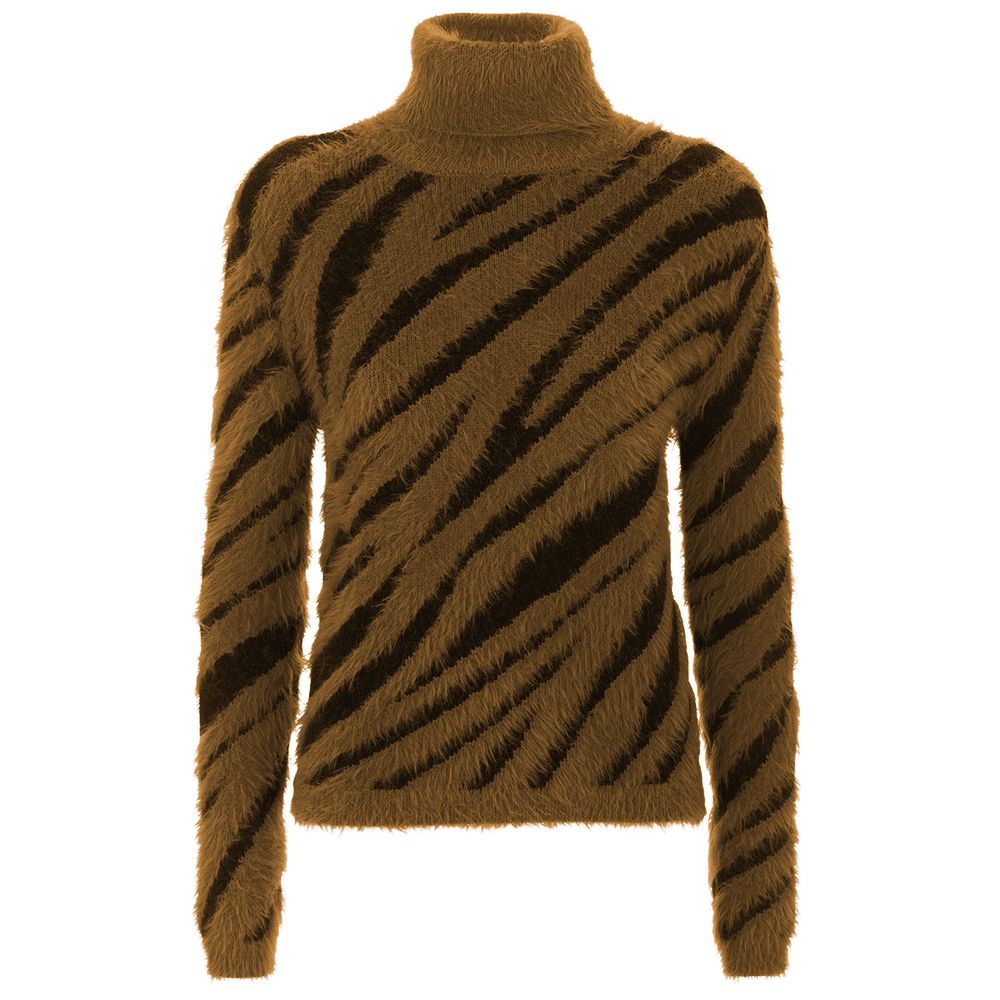 Несъвършен кафяв пуловер от полиамид