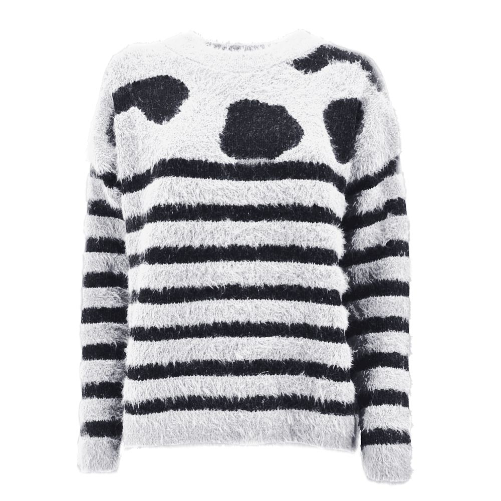 Несъвършен бял полиамиден пуловер