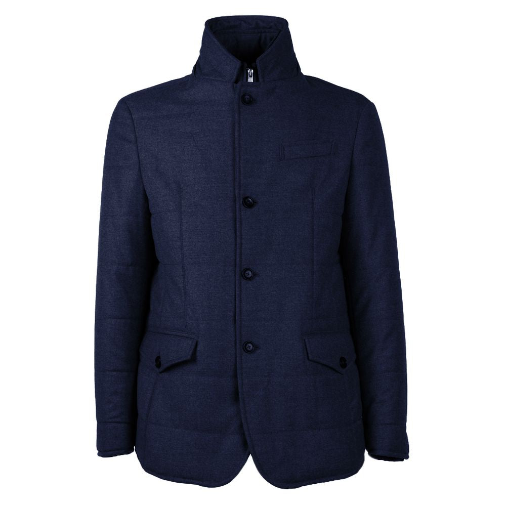 Made in Italy Elegant Wool-Cashmere Men's Coat