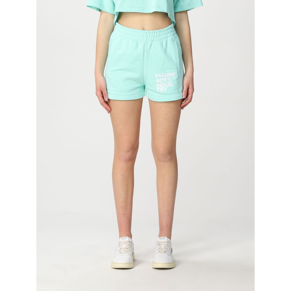 Pharmacy Industry Chic Green Cotton Shorts - Casual Luxury Wear