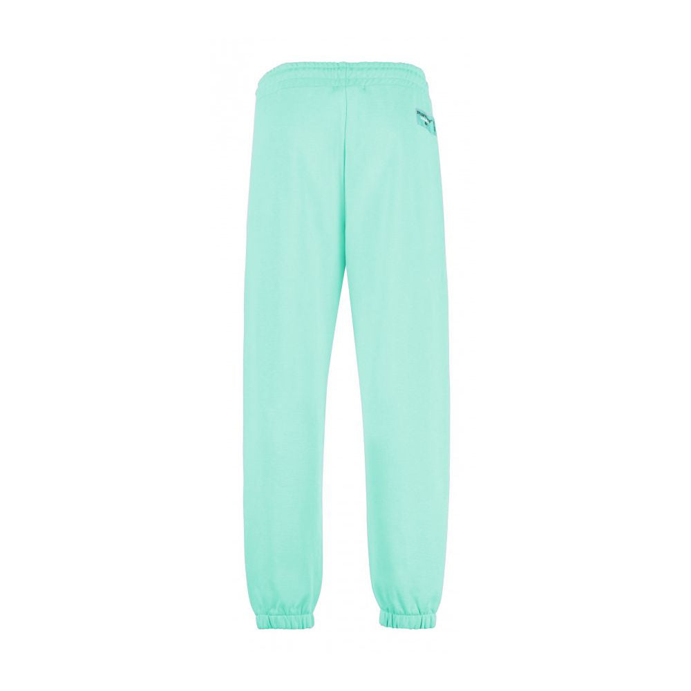 Pharmacy Industry Emerald Cotton Trousers with Logo Detail