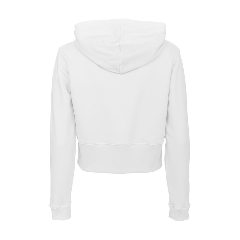 Несъвършен бял памучен пуловер