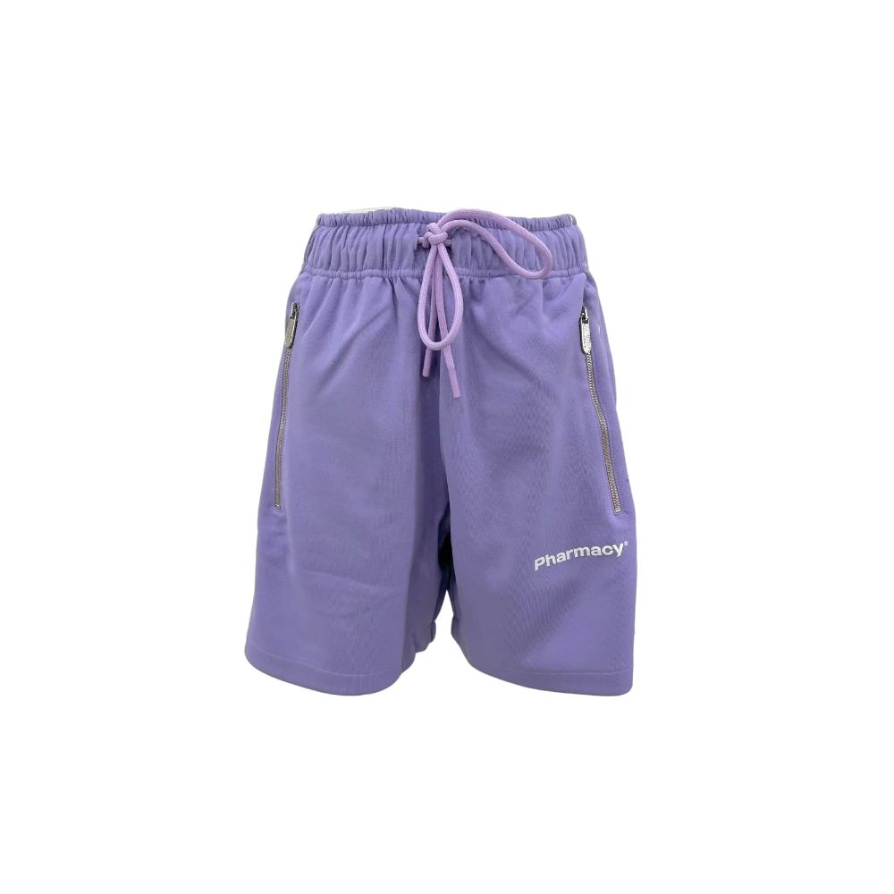 Pharmacy Industry Chic Purple Bermuda Shorts with Side Stripes