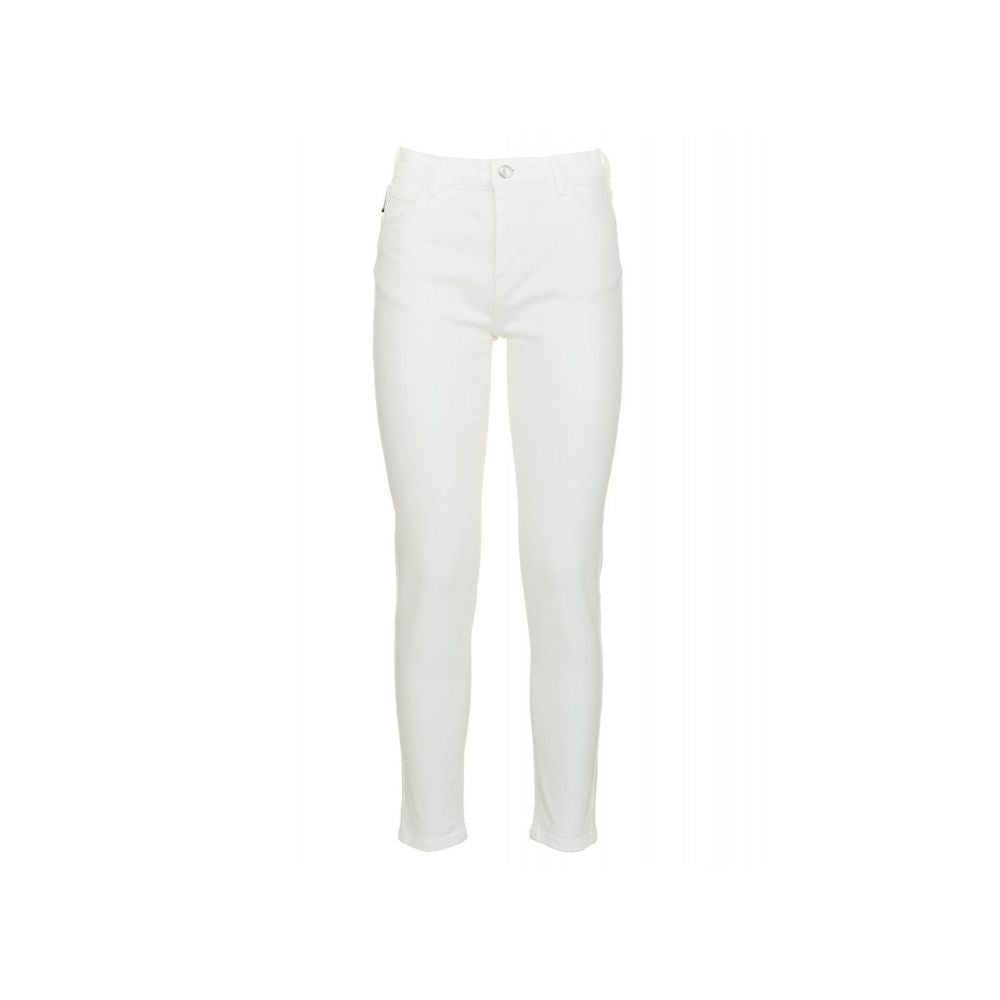 Несъвършени бели памучни дънки и панталон