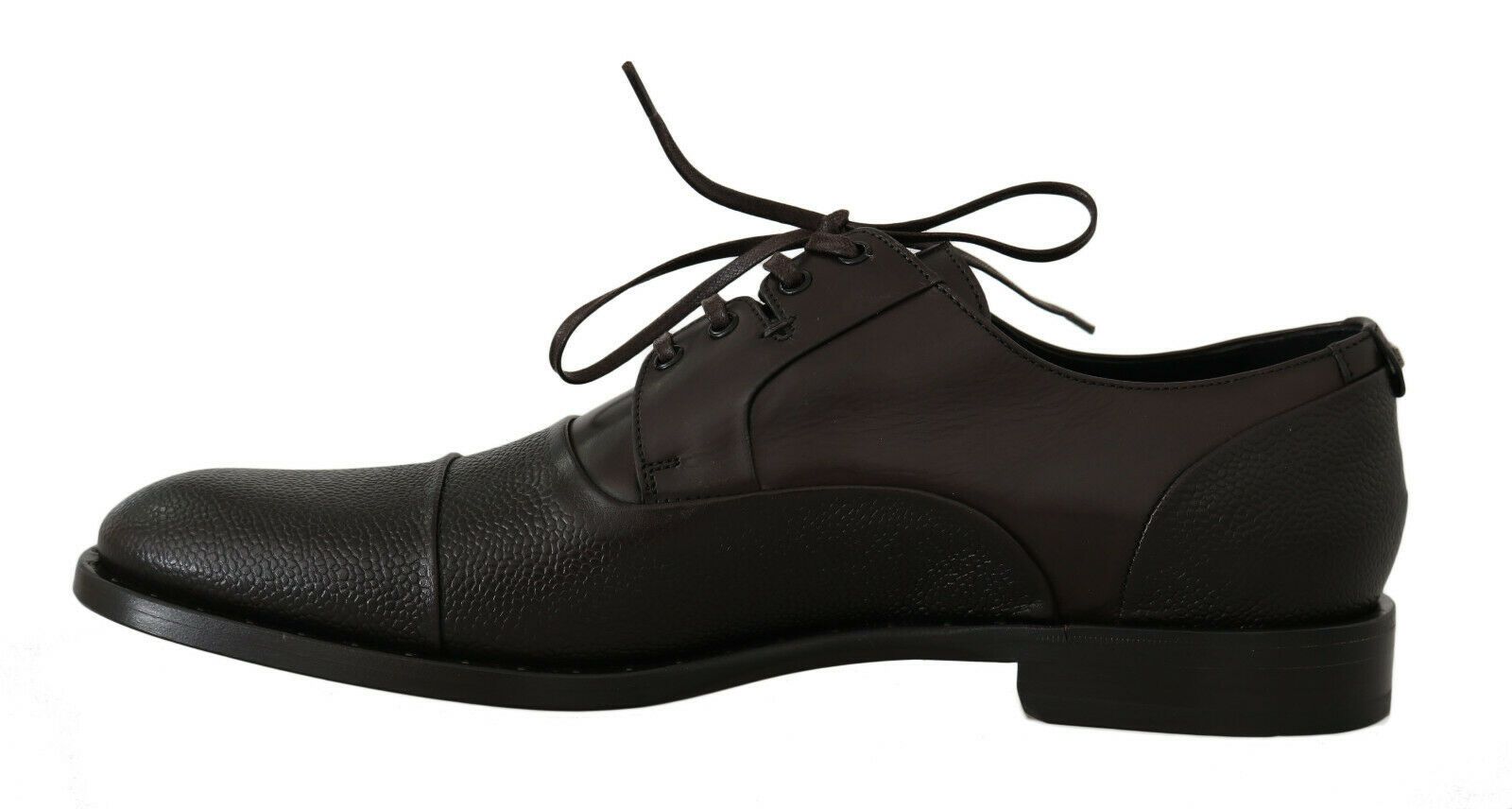 Dolce &amp; Gabbana кафяви кожени мъжки обувки с връзки