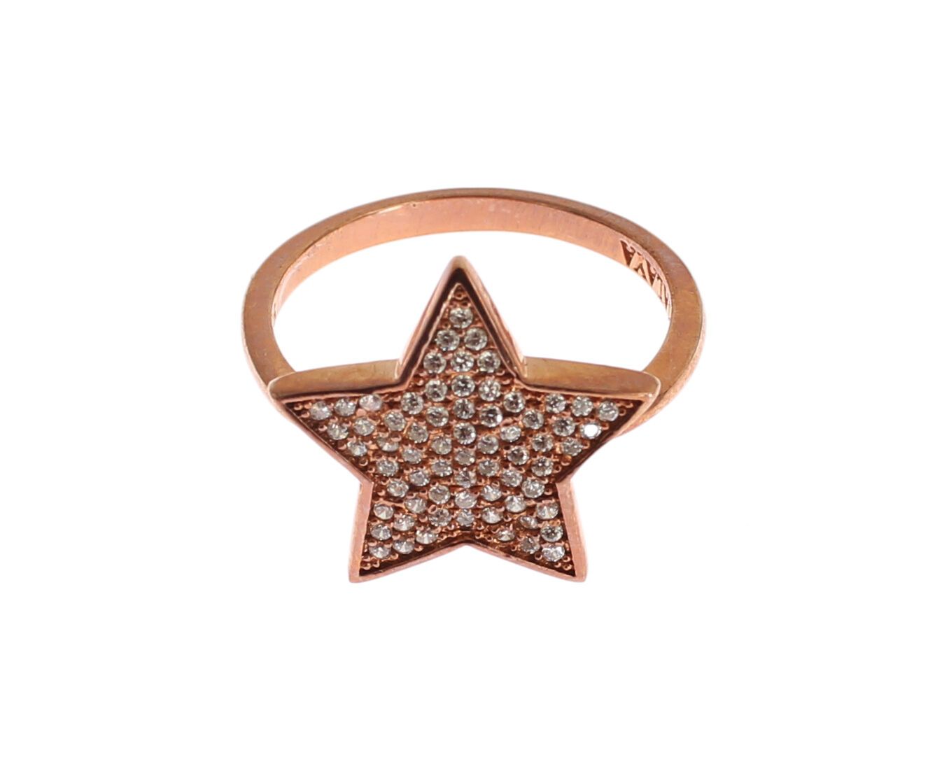 Дамски прозрачен сребърен пръстен Nialaya със звезда 925