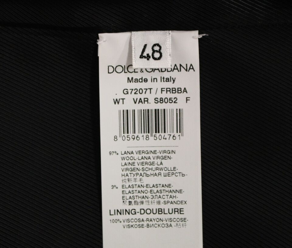Dolce & Gabbana Elegant Striped Gray Dress Vest