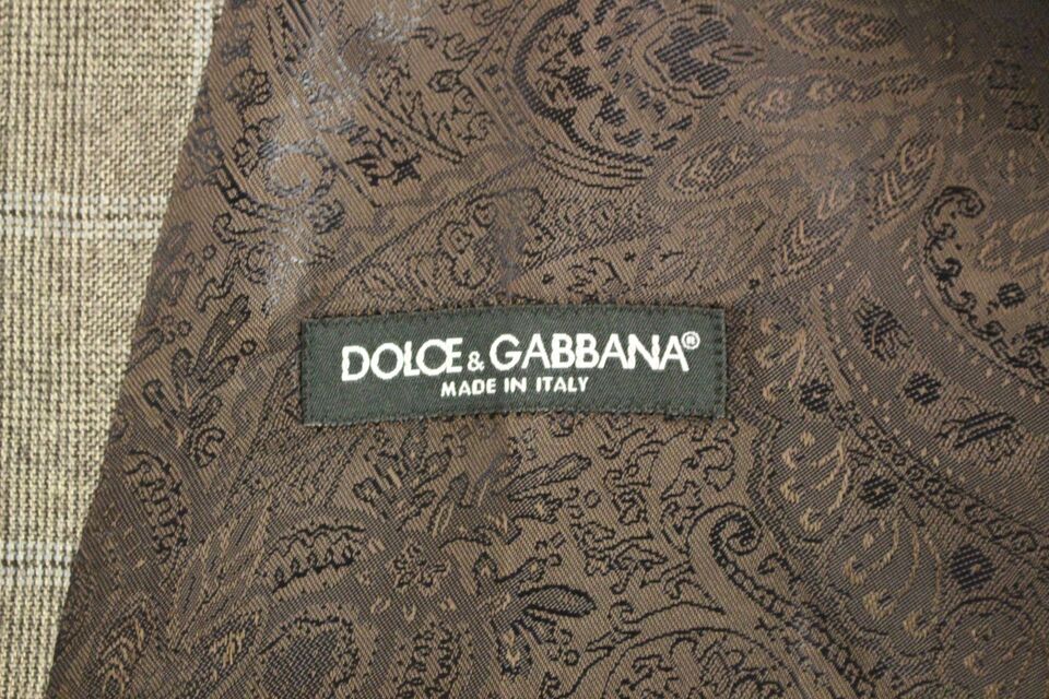 Dolce &amp; Gabbana Кафява вълнена жилетка с едно гърне