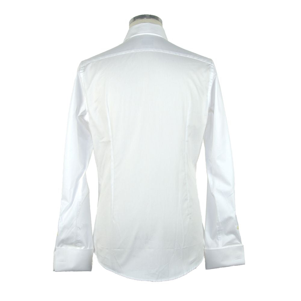 Бяла памучна риза произведена в Италия