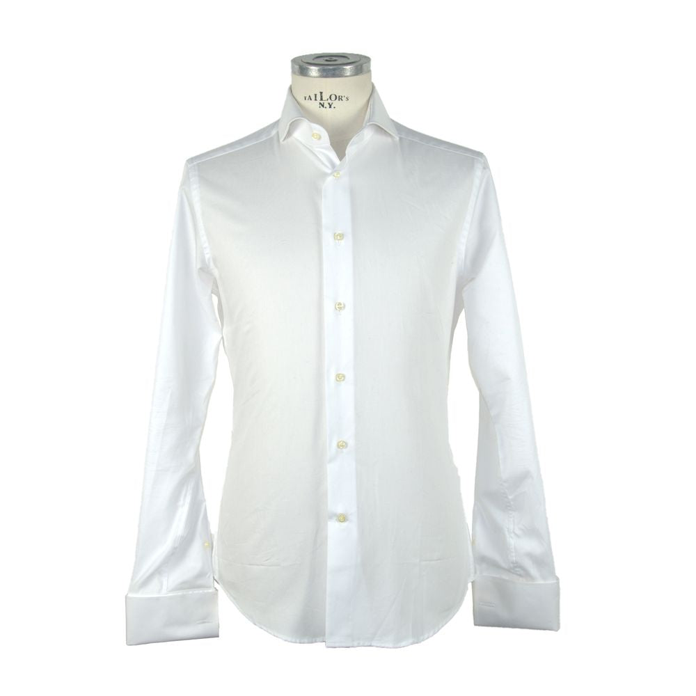 Бяла памучна риза произведена в Италия