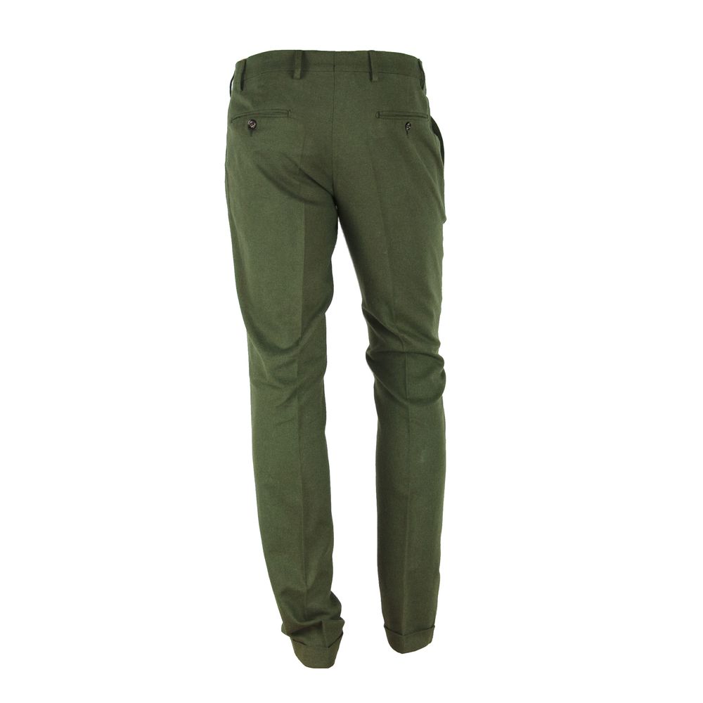Произведени в Италия Зелени памучни дънки и панталон