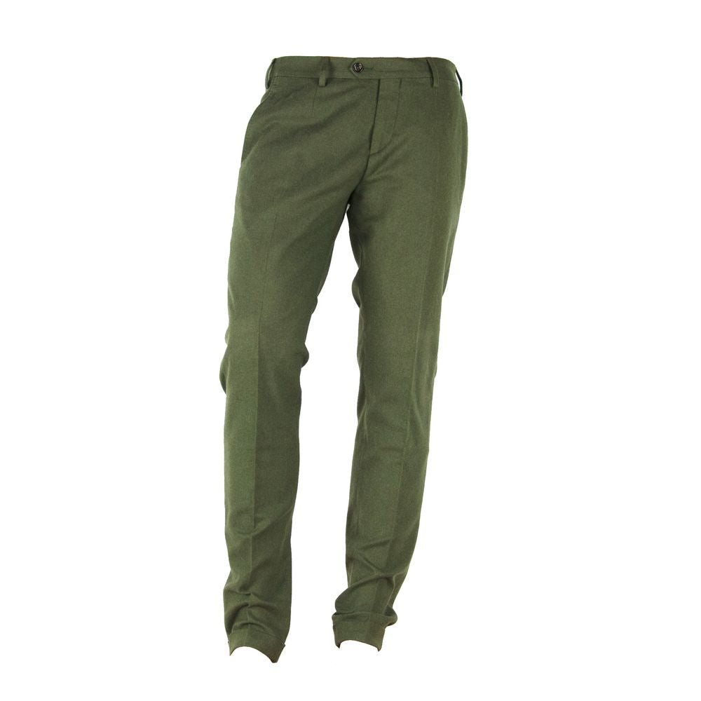 Произведени в Италия Зелени памучни дънки и панталон