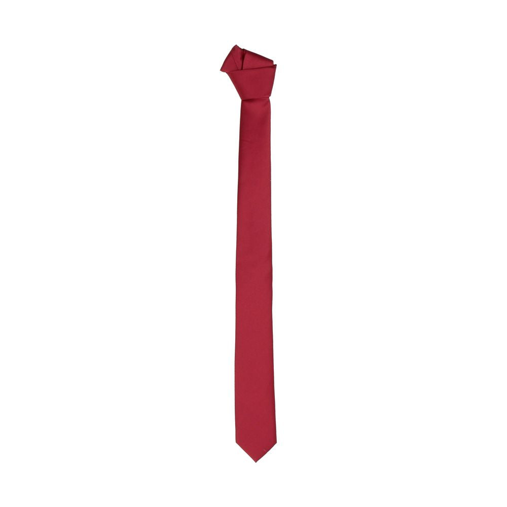Emilio Romanelli Elegant Pink Silk Slim Tie