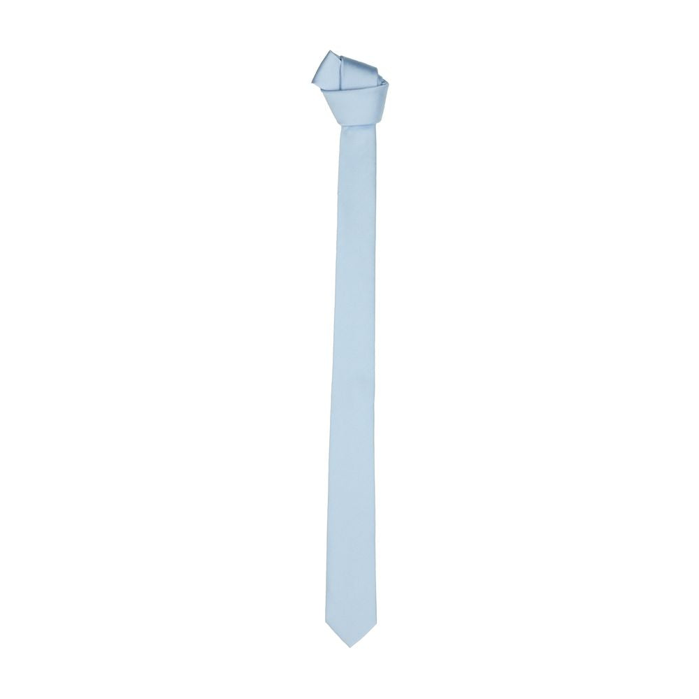 Emilio Romanelli Elegant Silk Sky-Blue Men's Slim Tie