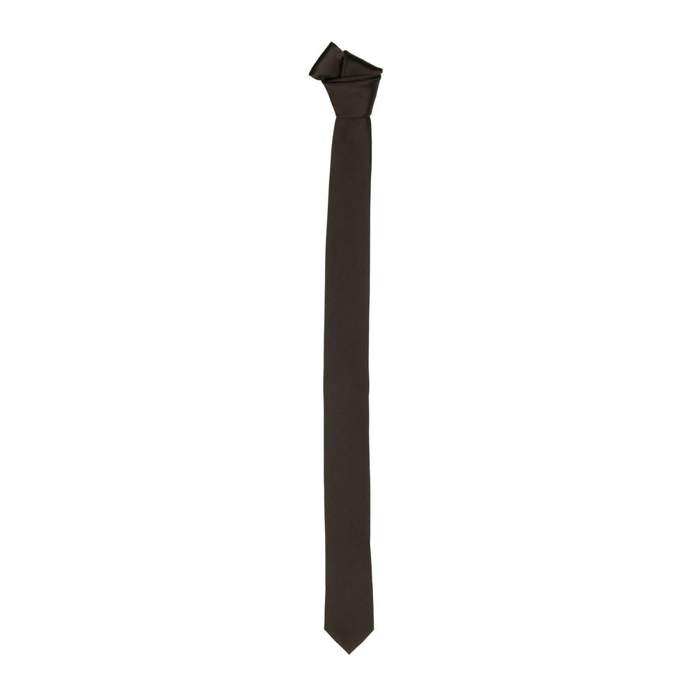 Emilio Romanelli Elegant Burgundy Silk Slim Tie - 40mm