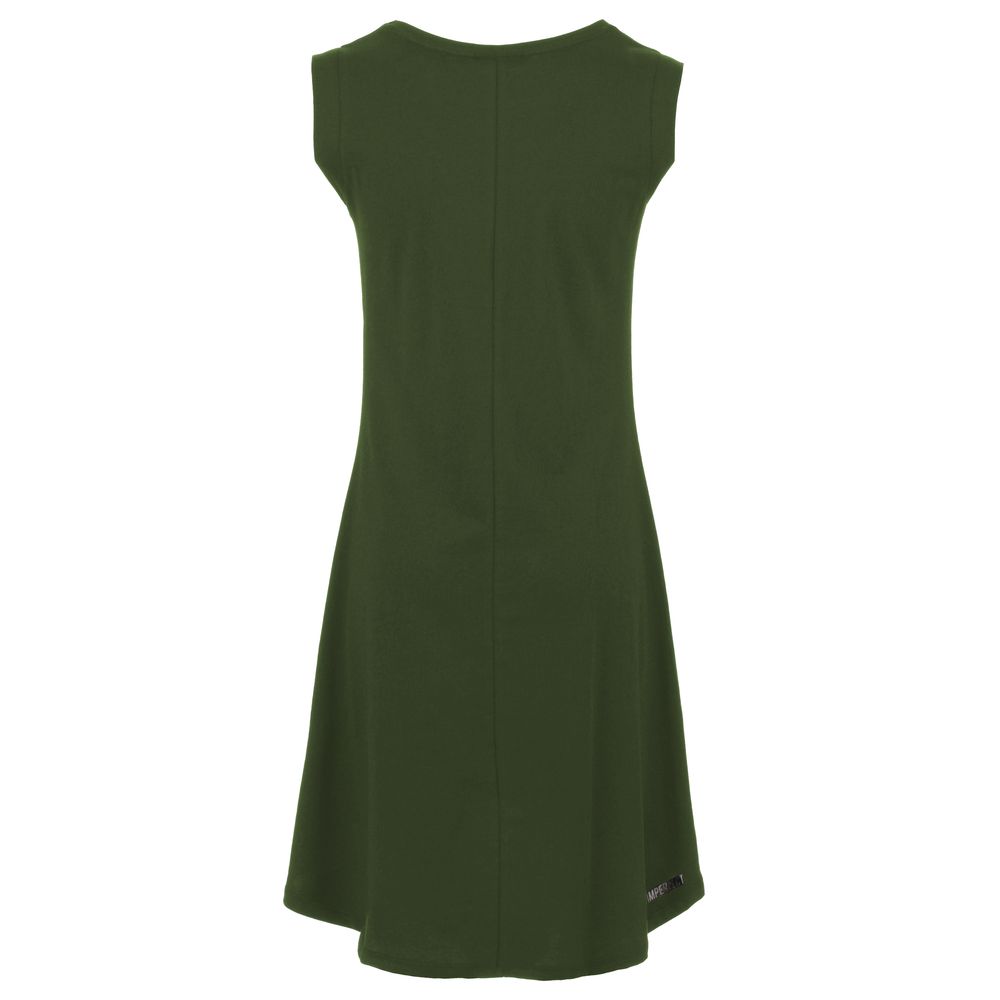 Несъвършена зелена памучна рокля