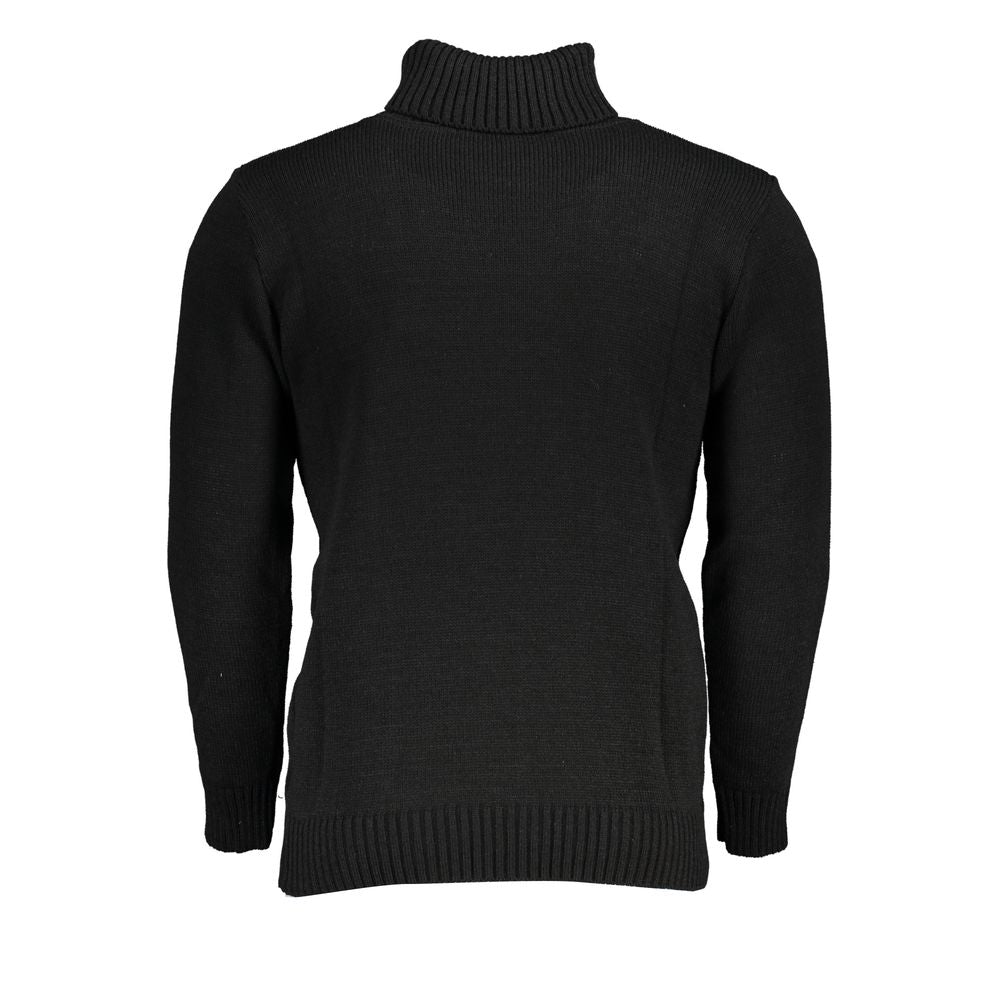 U.S. Grand Polo Elegant Turtleneck Embroidered Sweater