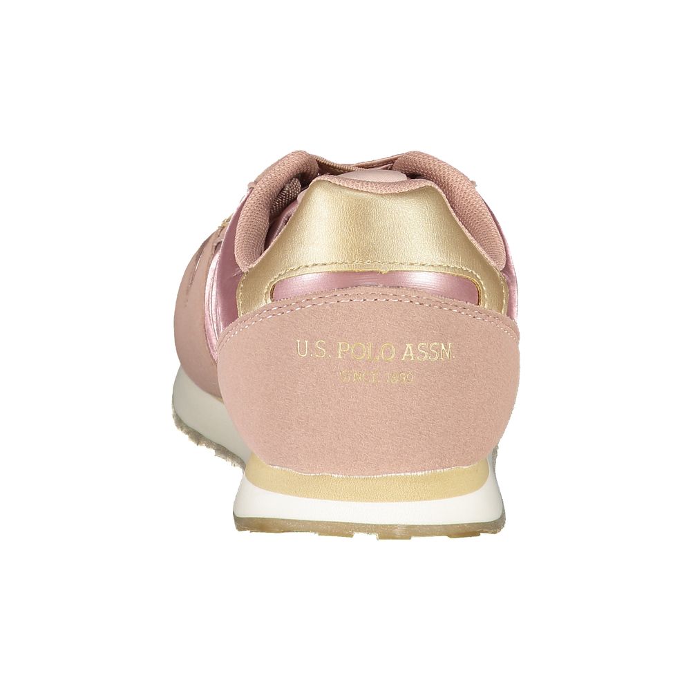 U.S. POLO ASSN. Pink Polyester Sneaker