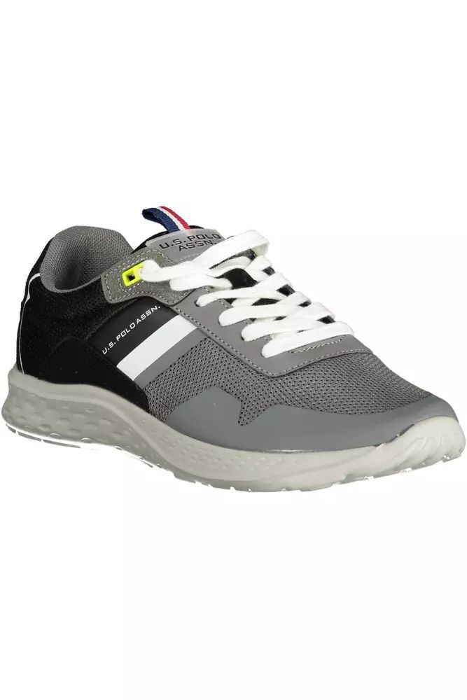 U.S. POLO ASSN. Sophisticated Gray Lace-Up Sports Sneakers