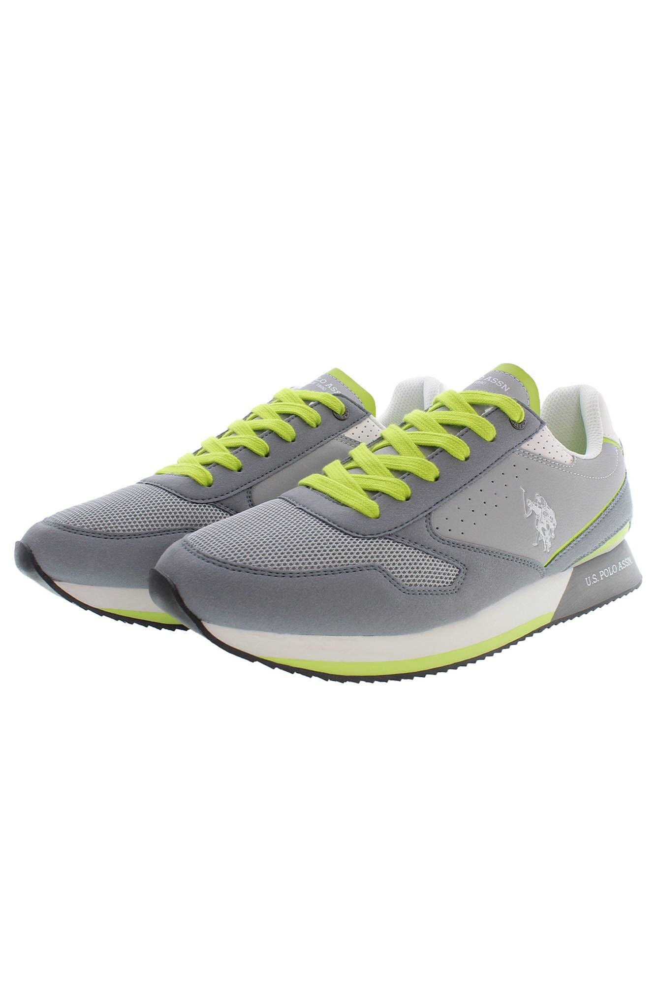 U.S. POLO ASSN. Dapper Gray Lace-Up Sports Sneakers