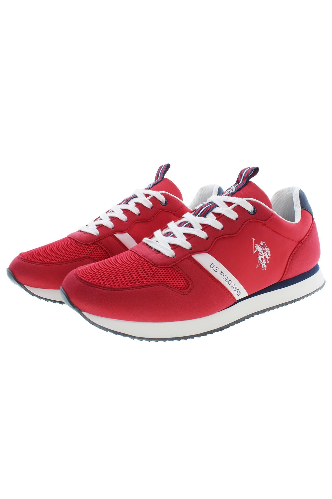U.S. POLO ASSN. Chic Pink Lace-Up Sneakers with Contrasting Accents