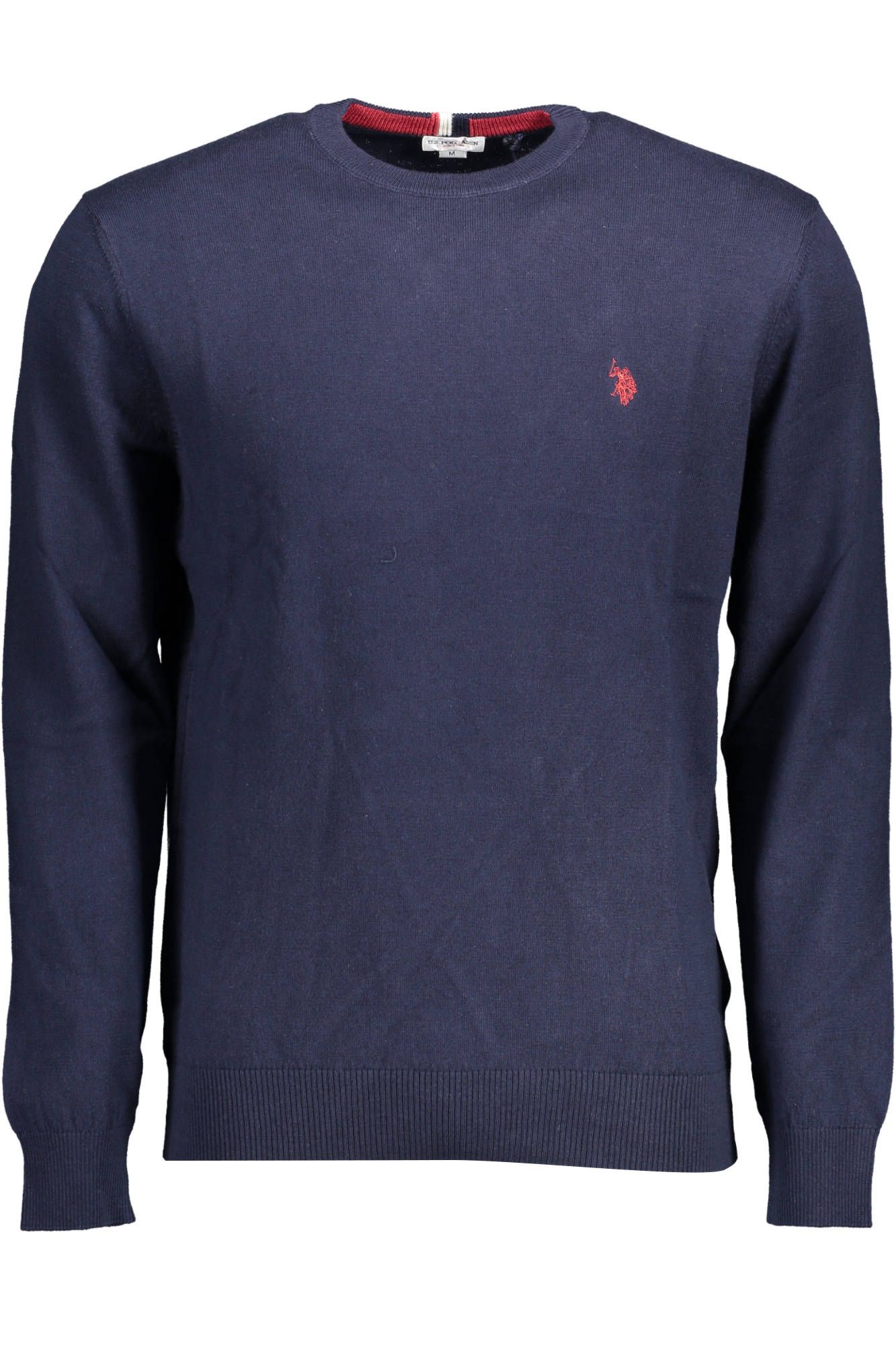 U.S. POLO ASSN. Sophisticated Blue Cotton Cashmere Sweater