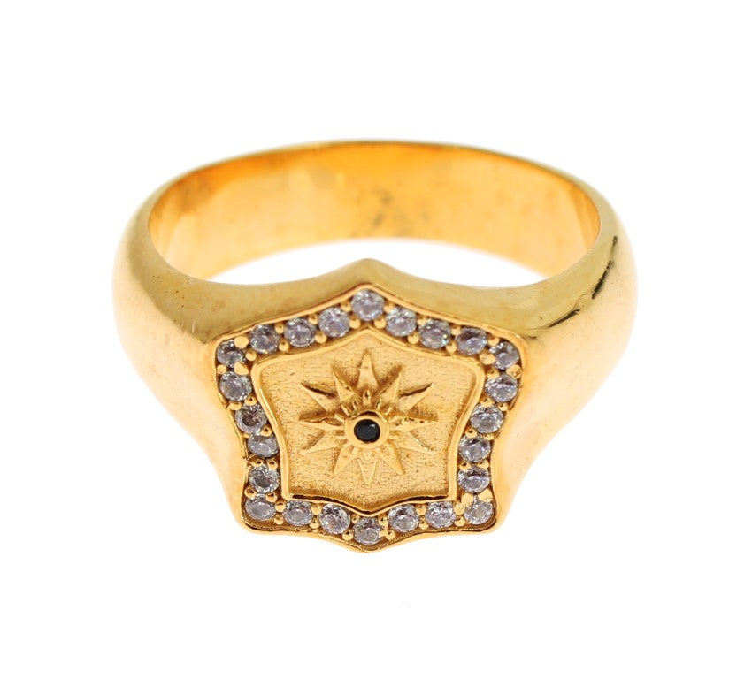 Сребърен пръстен с позлатено покритие Nialaya 925