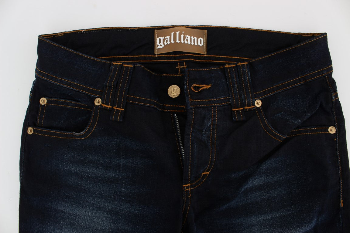 John Galliano Blue Wash Cotton Slim Fit дънки