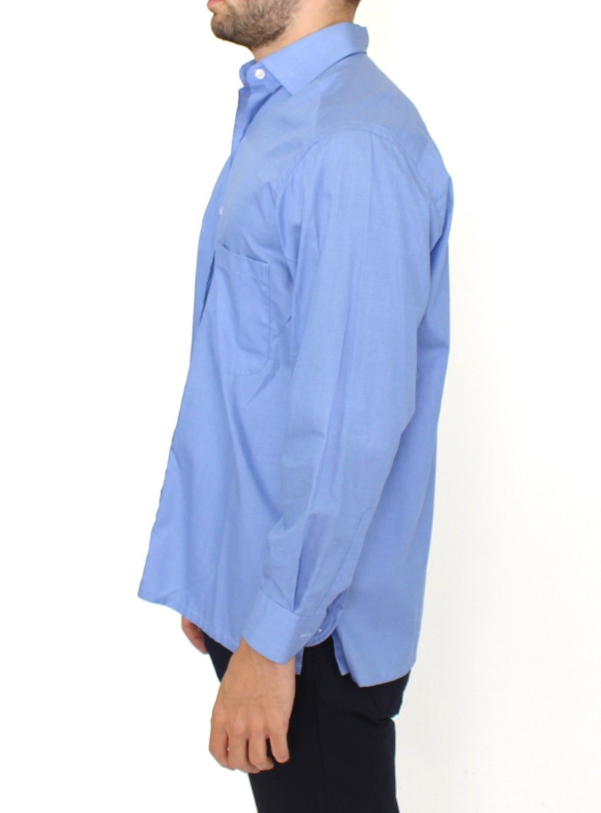 Ermanno Scervino, синя памучна рокля, класическа риза