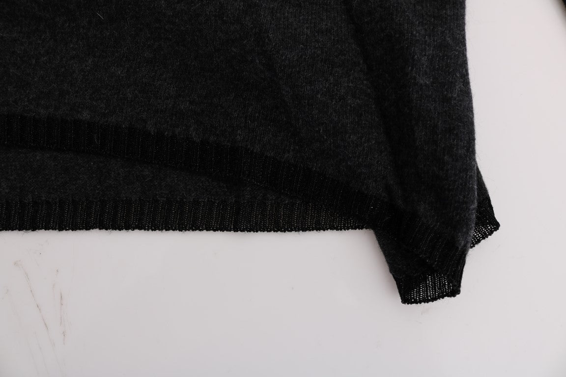 Костюм Национален сив плетен пуловер от вискоза