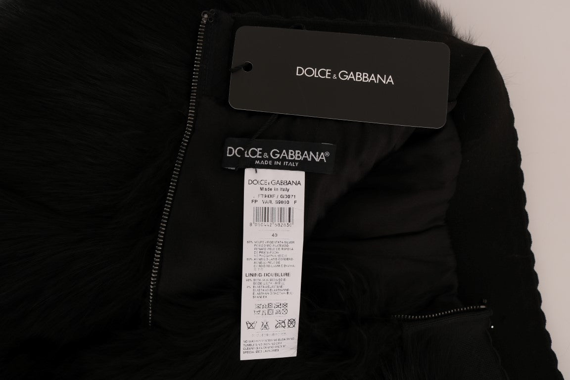 Мини горещи панталони Dolce &amp; Gabbana Black Lamb Fox