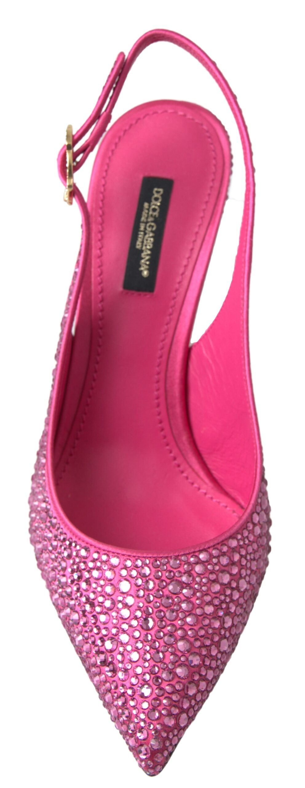Обувки Dolce &amp; Gabbana Pink Slingbacks Crystal Pumps