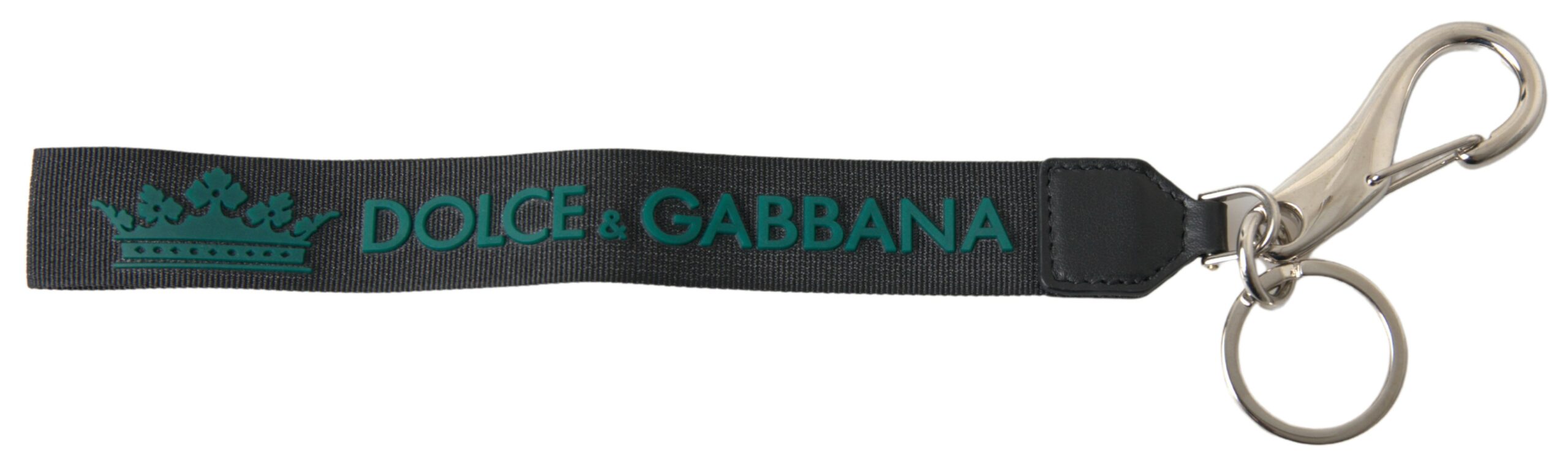 Черен метален ключодържател Dolce &amp; Gabbana с лого на DG