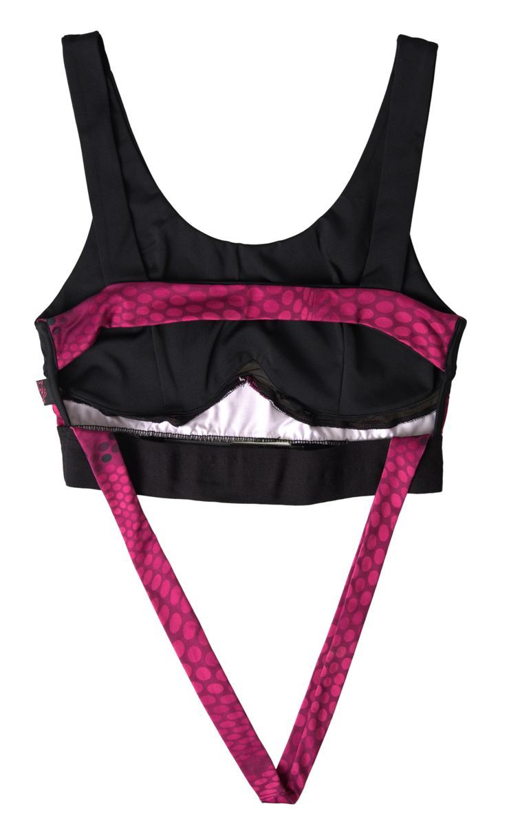 Plein Sport Black Fuchsia Logo Athlete Hannah Сутиен Бельо