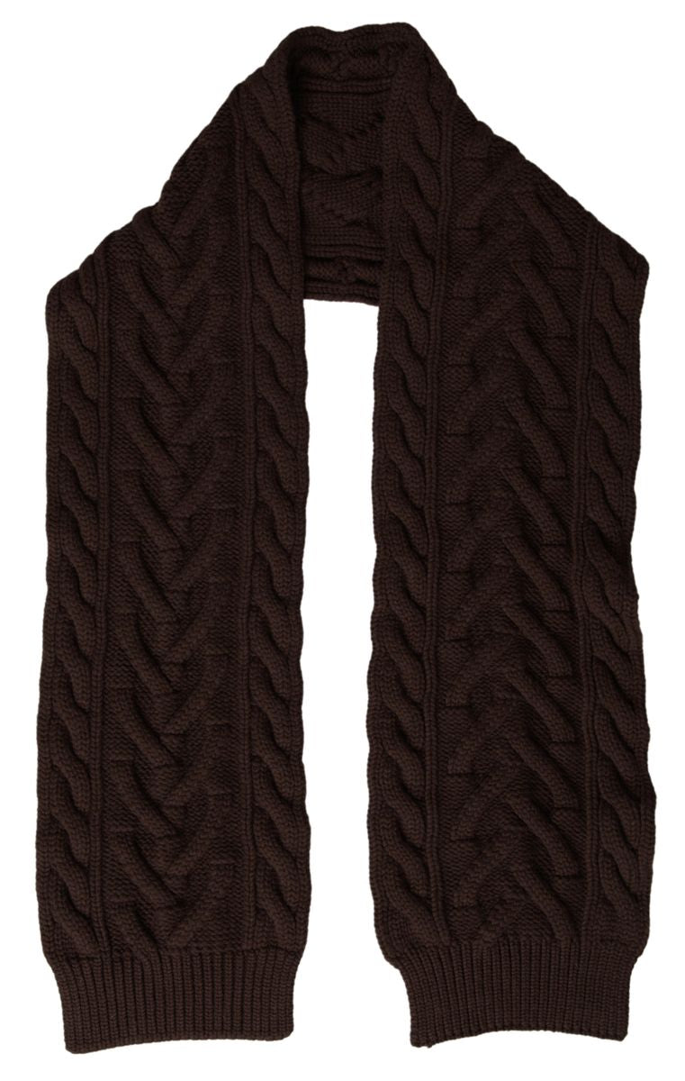 Dolce &amp; Gabbana Кафяв кашмирен плетен шал с шал