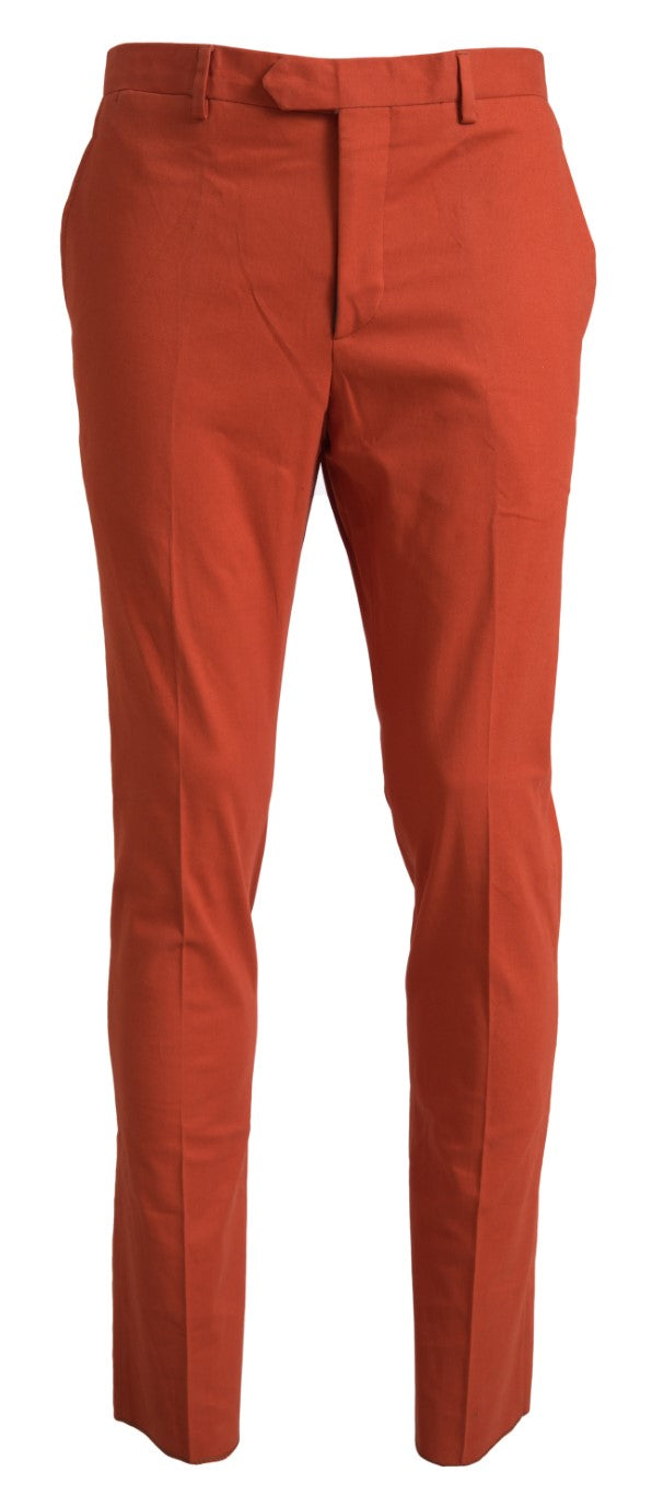 Официални мъжки панталони BENCIVENGA Orange Straight Fit