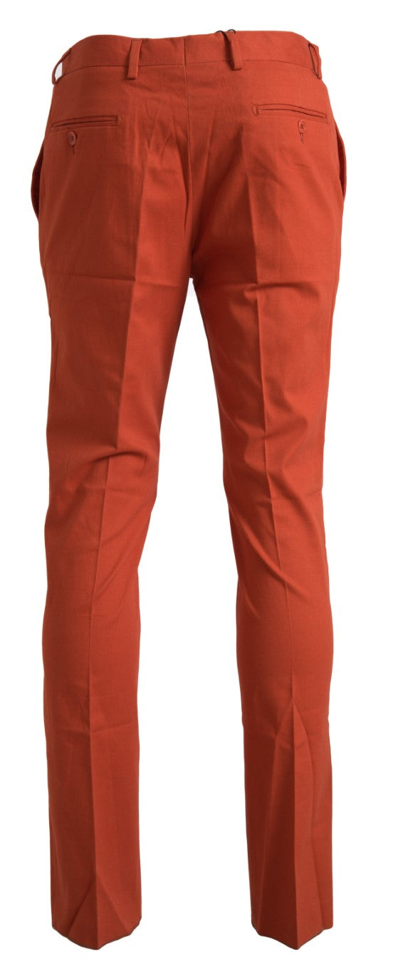 Официални мъжки панталони BENCIVENGA Orange Straight Fit