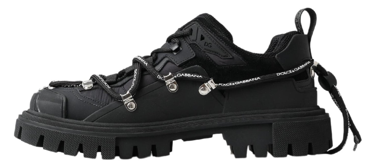 Черни маратонки Dolce &amp; Gabbana Trekking Derby Logo