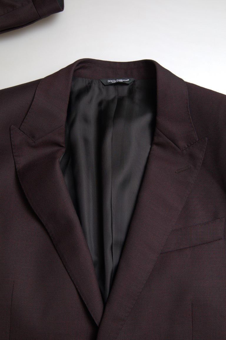 Едноредов костюм MARTINI от 2 части Dolce &amp; Gabbana Maroon