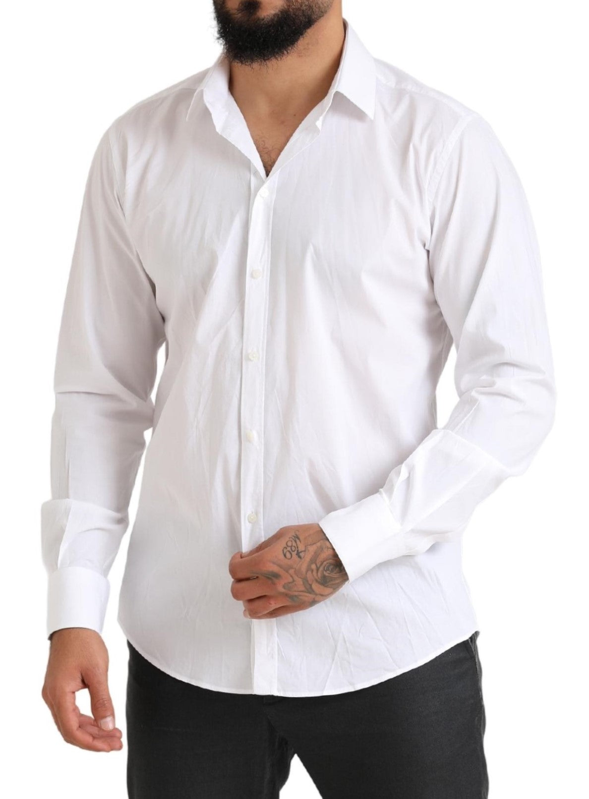 Dolce & Gabbana Elegant Slim Fit Cotton Dress Shirt